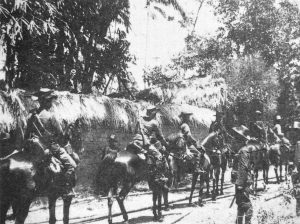 dutch cavalry at sanur in 1960