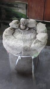 stone column beside Pura Belangjong