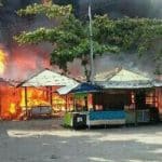 Traditional market in Legian catches fire