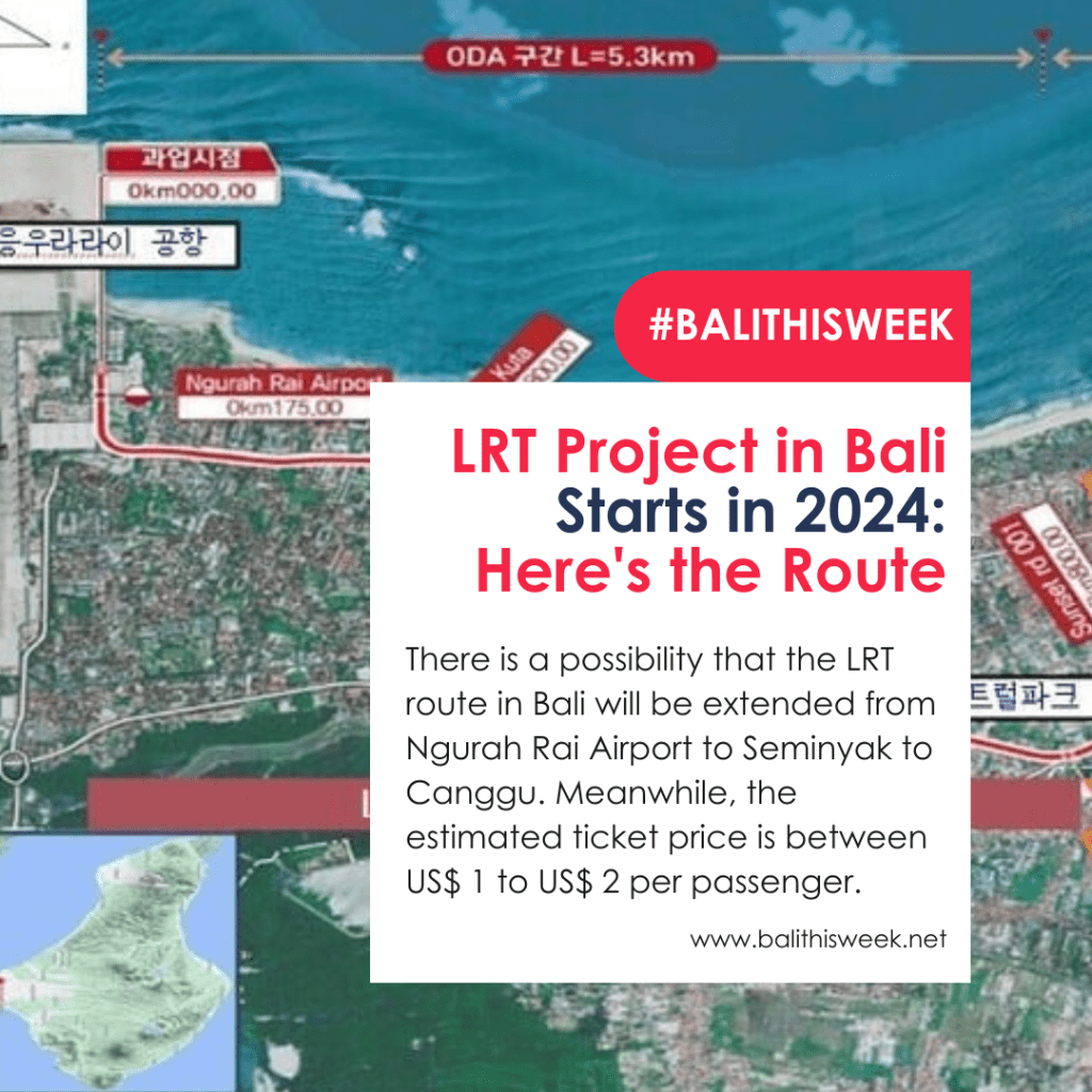 Bali LRT Construction Targeted for September 2024, Connecting Ngurah Rai to Kuta Route