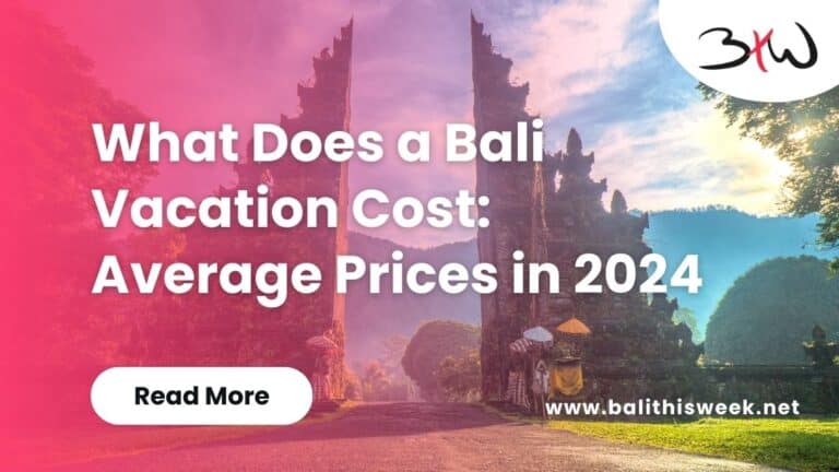 Bali Vacation Cost